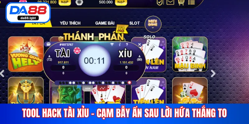 Tool tài xỉu - cạm bẫy ẩn sau lời hứa thắng to